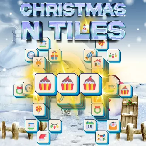 Game background of Christmas N Tiles