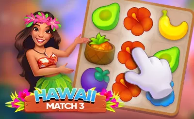 Game background of Hawaii Match 3
