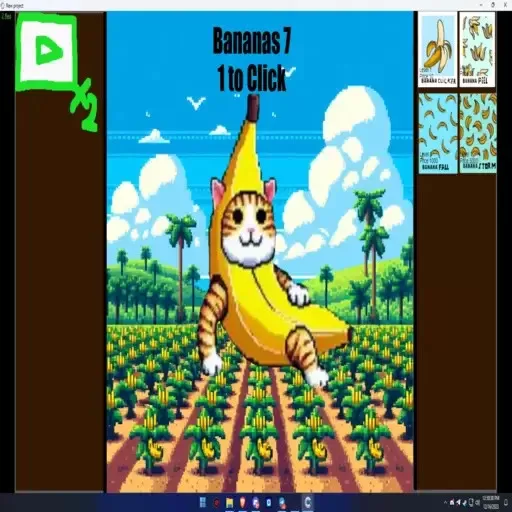Game background of Relaxing BananaCAT Clicker